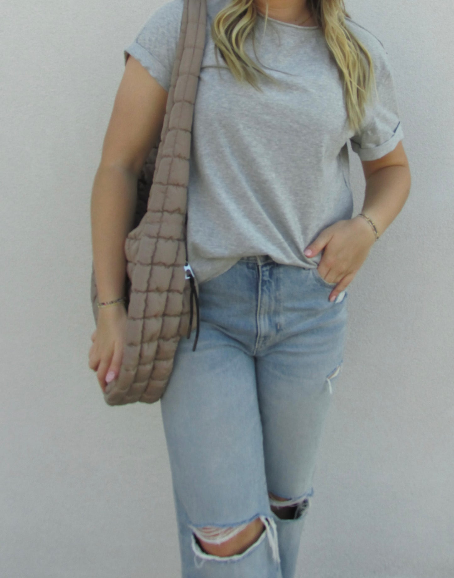 Comfort Short Sleeve Top - HEATHER GREY